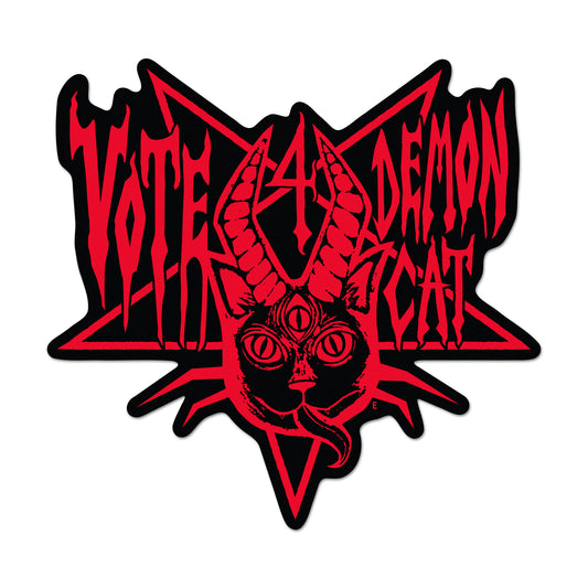 Vote 4 Demon Cat Sticker