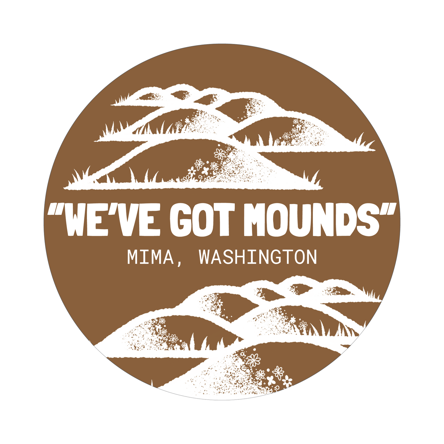 Mima Mounds Sticker